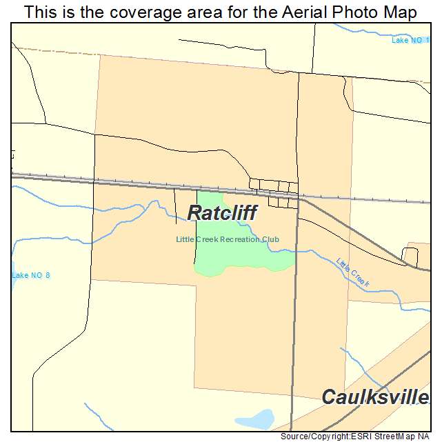 Ratcliff, AR location map 