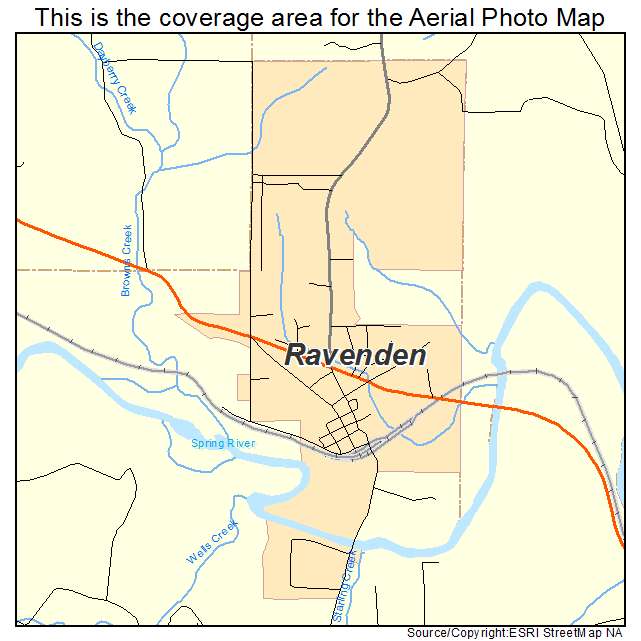 Ravenden, AR location map 