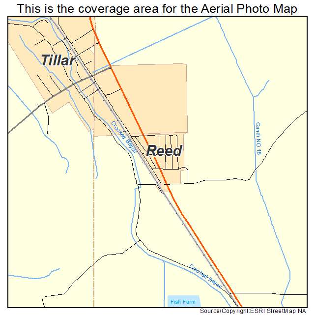 Reed, AR location map 