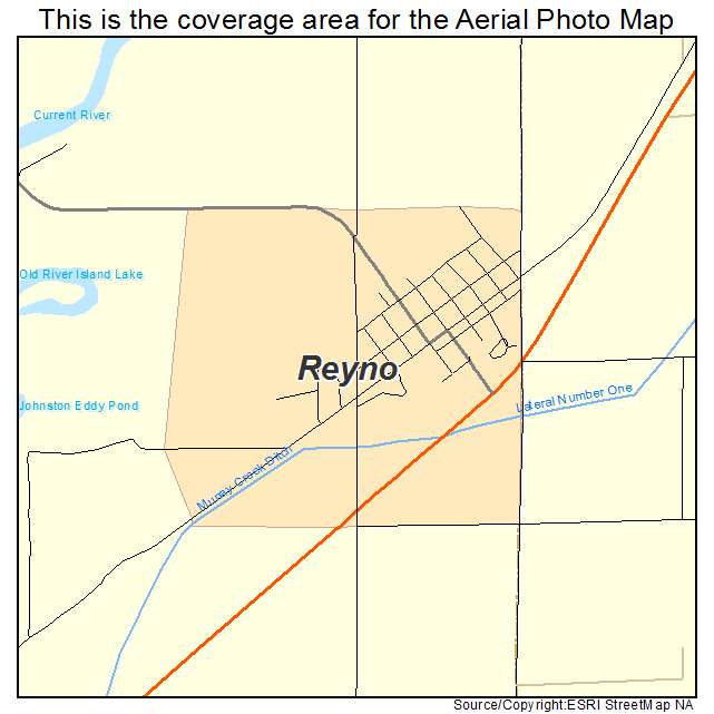Reyno, AR location map 