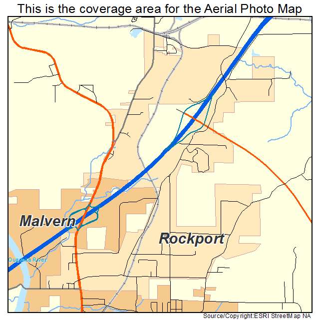 Rockport, AR location map 