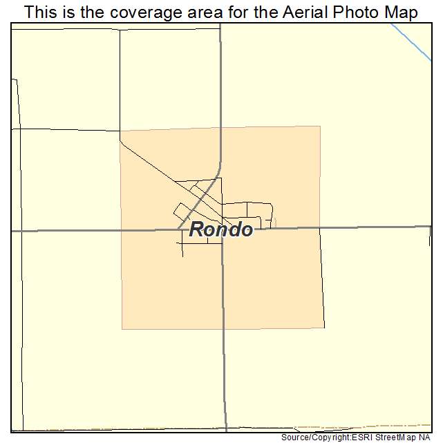 Rondo, AR location map 