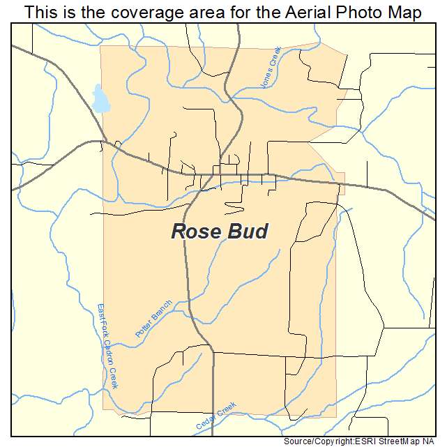 Rose Bud, AR location map 