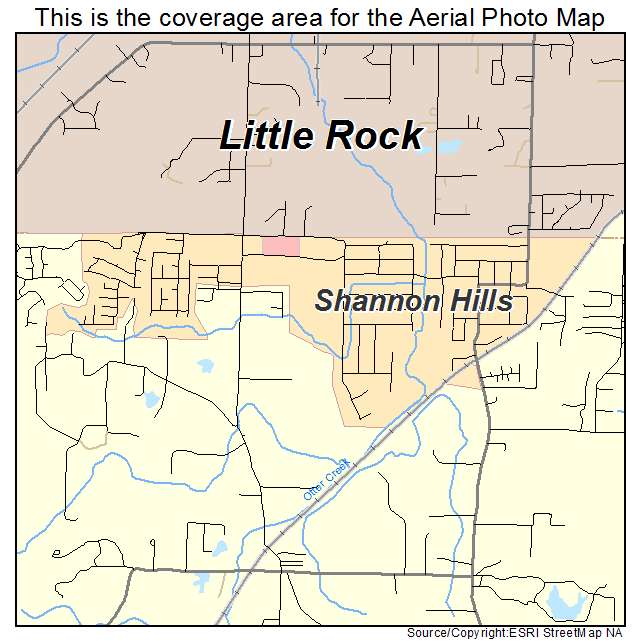 Shannon Hills, AR location map 