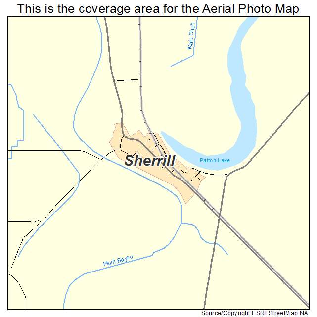 Sherrill, AR location map 