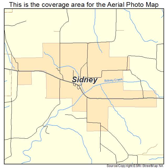 Sidney, AR location map 