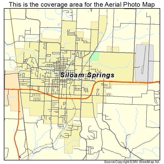 Siloam Springs, AR location map 