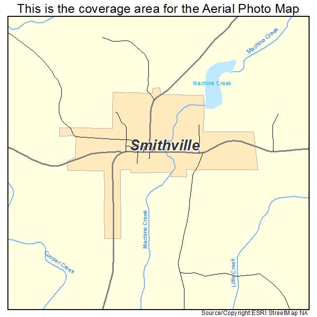 Smithville, AR location map 
