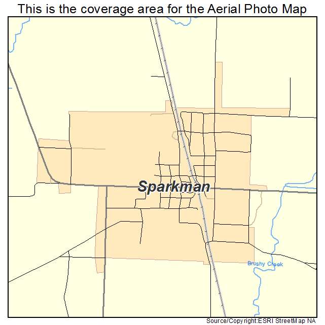 Sparkman, AR location map 