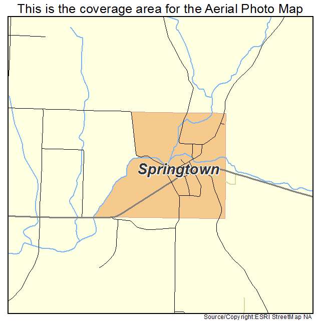 Springtown, AR location map 