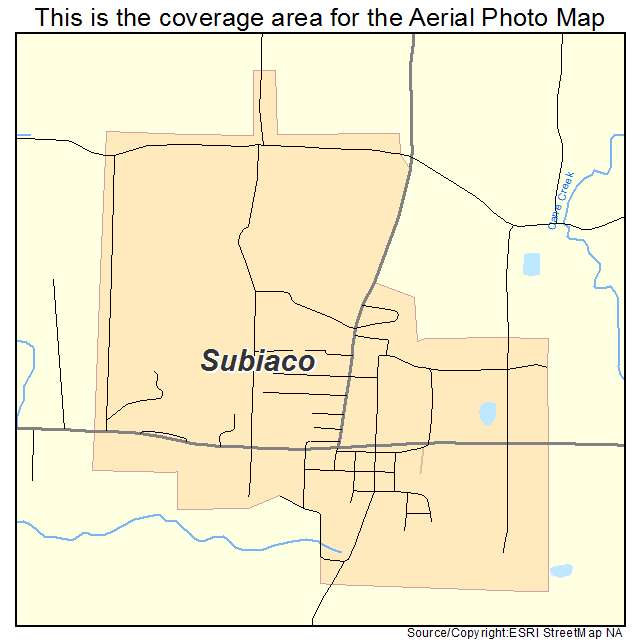 Subiaco, AR location map 