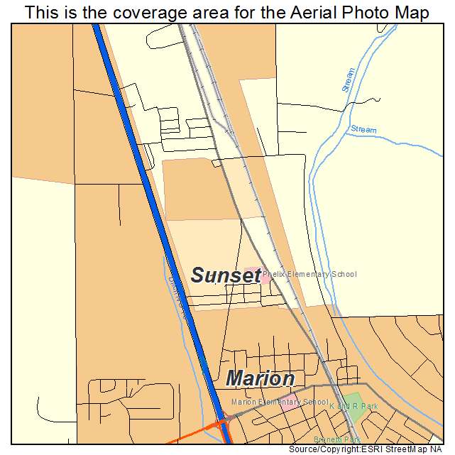 Sunset, AR location map 