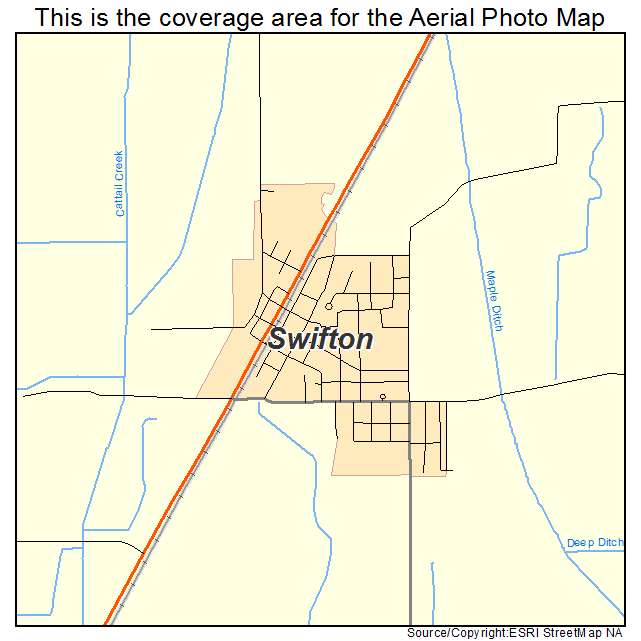 Swifton, AR location map 