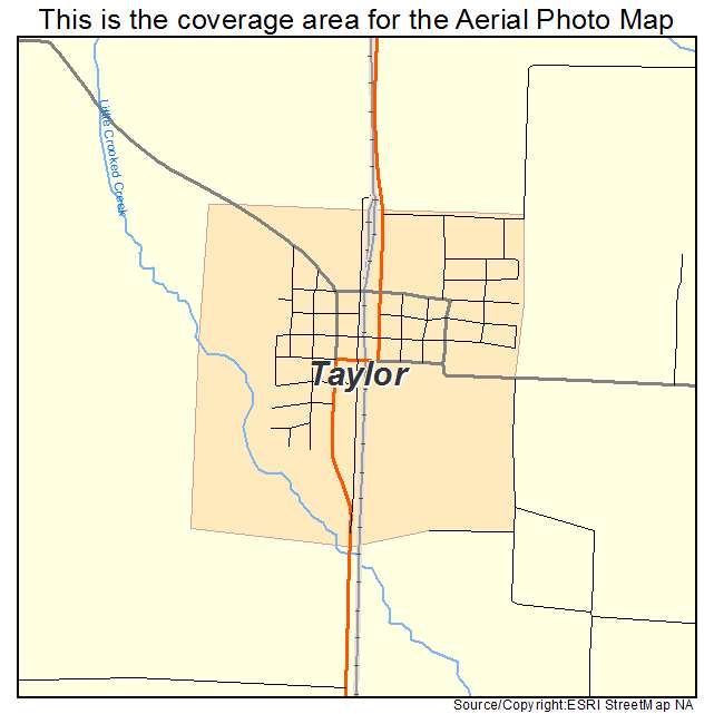 Taylor, AR location map 