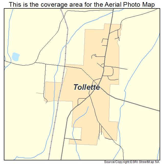 Tollette, AR location map 