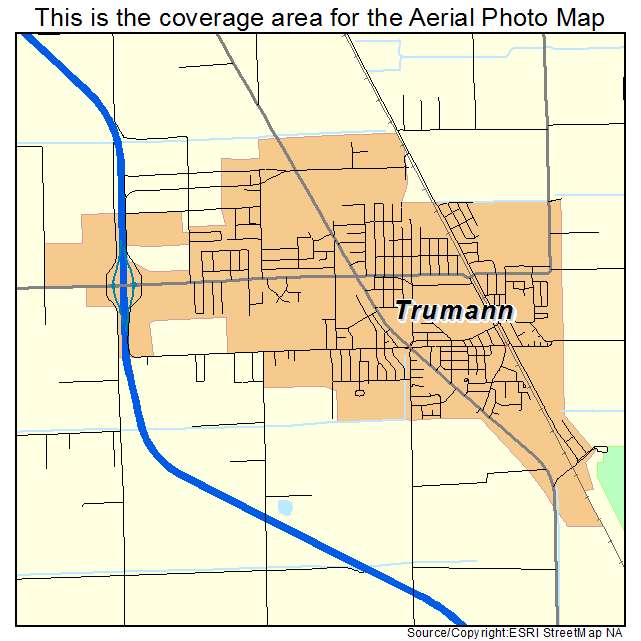 Trumann, AR location map 