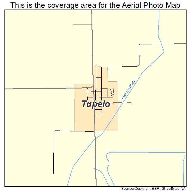 Tupelo, AR location map 