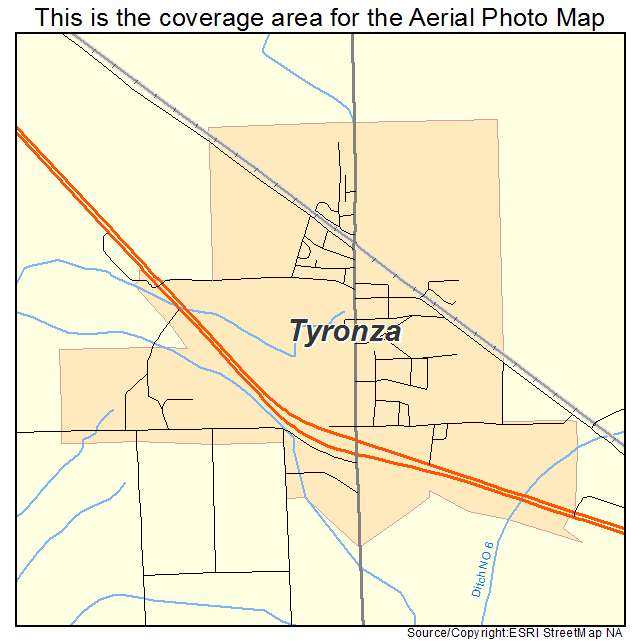 Tyronza, AR location map 