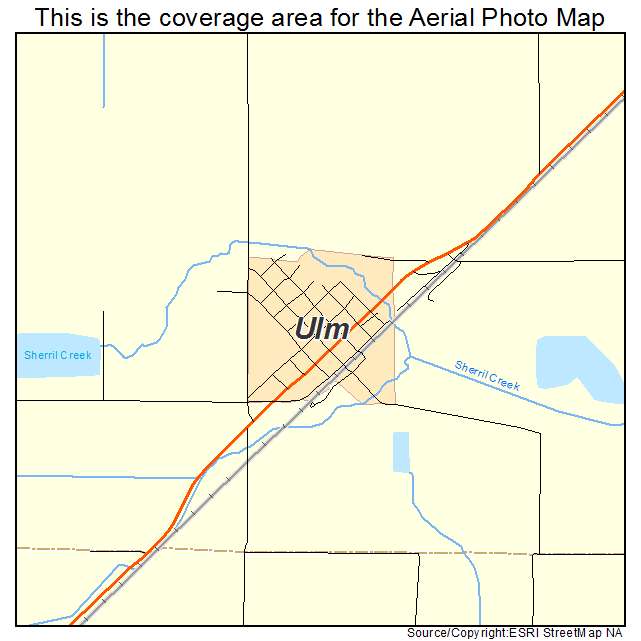 Ulm, AR location map 