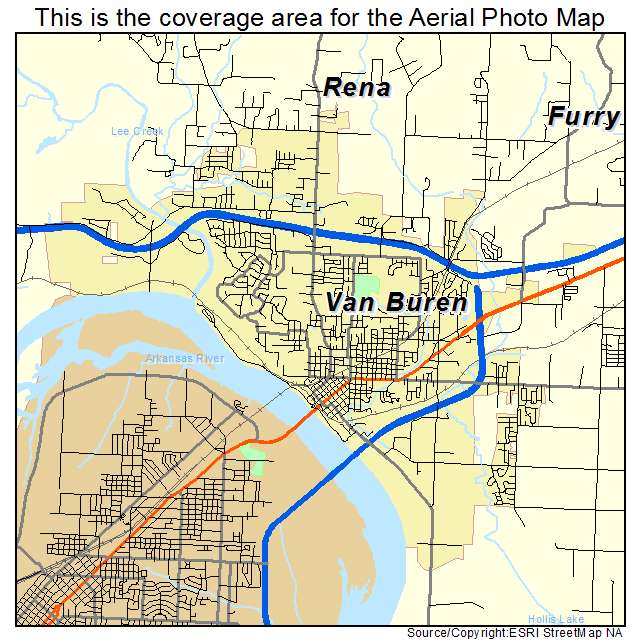 Van Buren, AR location map 