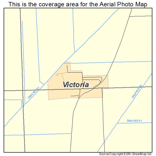 Victoria, AR location map 