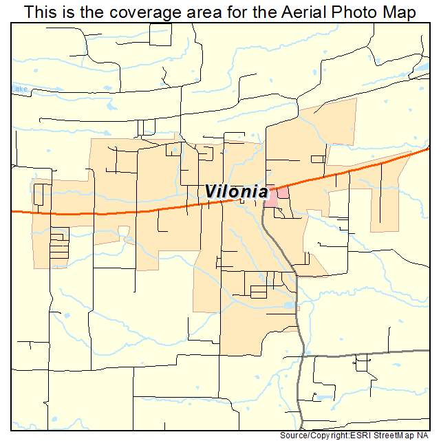 Vilonia, AR location map 