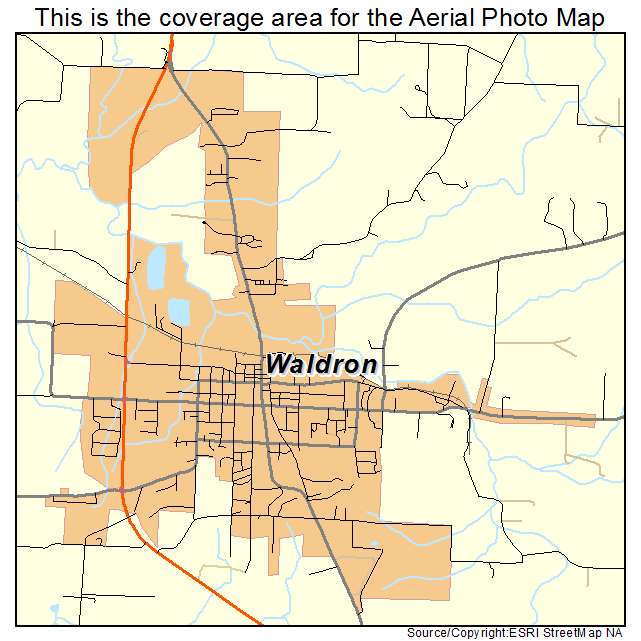 Waldron, AR location map 