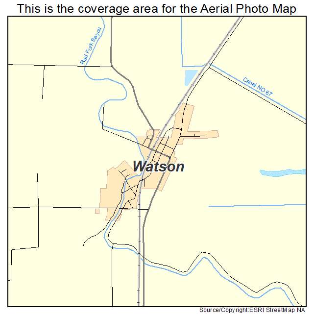 Watson, AR location map 