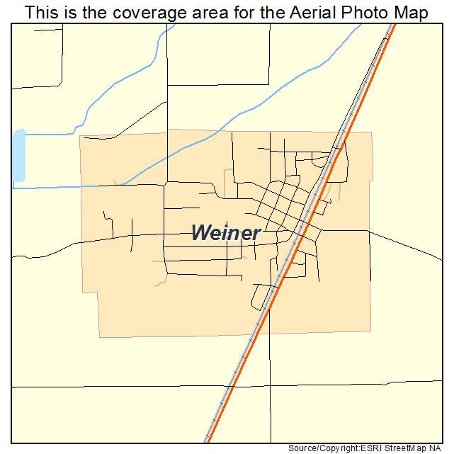 Weiner, AR location map 