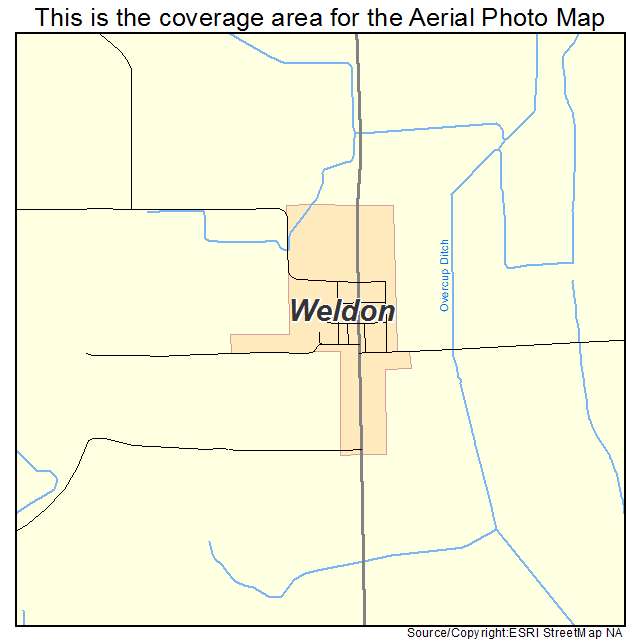 Weldon, AR location map 
