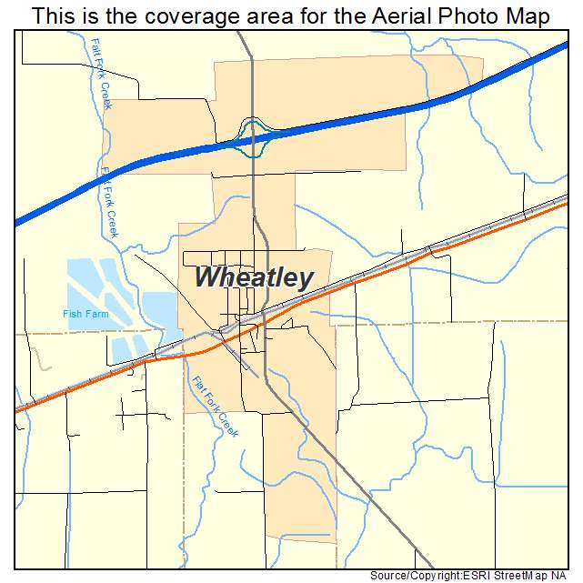 Wheatley, AR location map 
