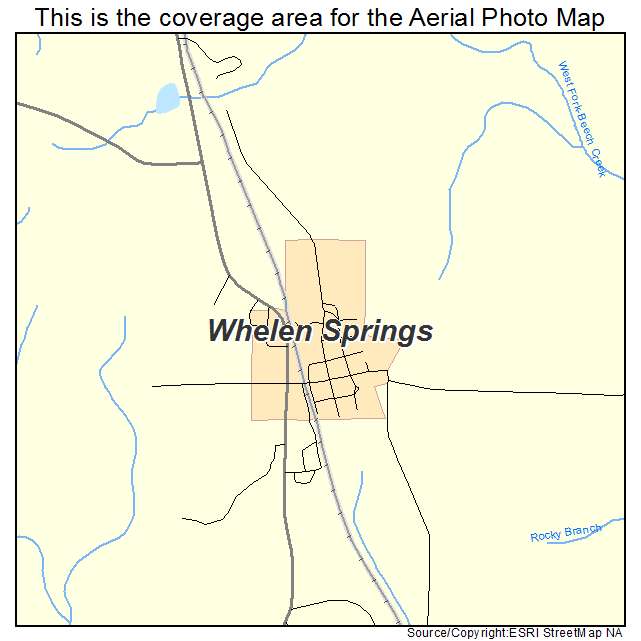 Whelen Springs, AR location map 