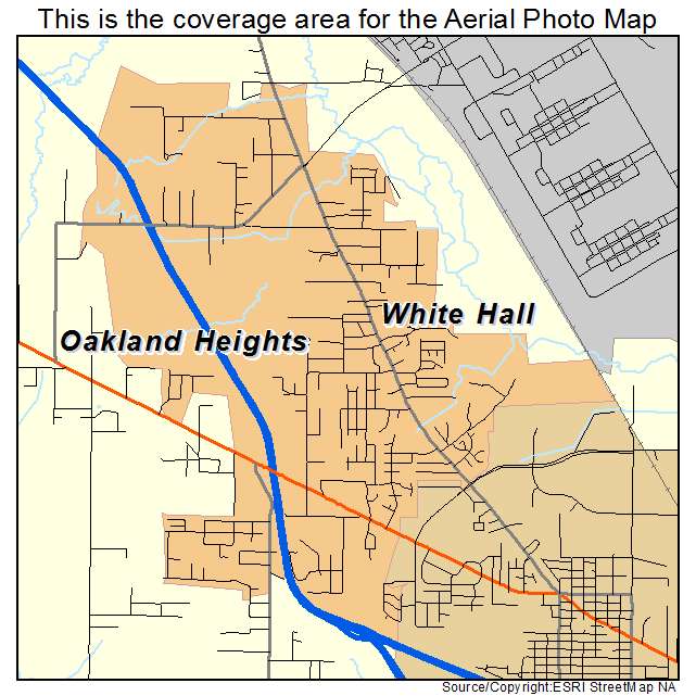 White Hall, AR location map 