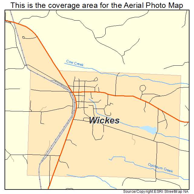Wickes, AR location map 