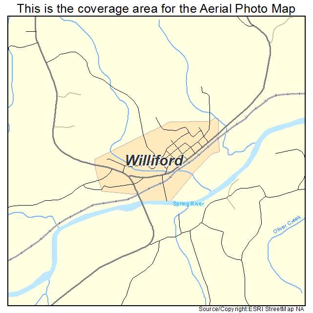Williford, AR location map 