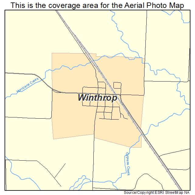 Winthrop, AR location map 