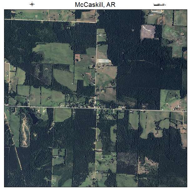 McCaskill, AR air photo map