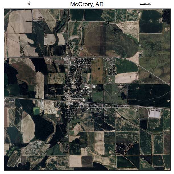 McCrory, AR air photo map