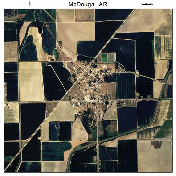 McDougal, AR air photo map
