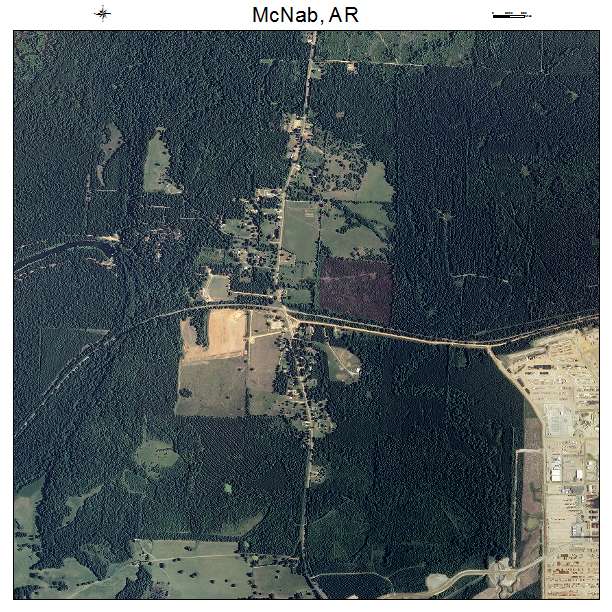 McNab, AR air photo map