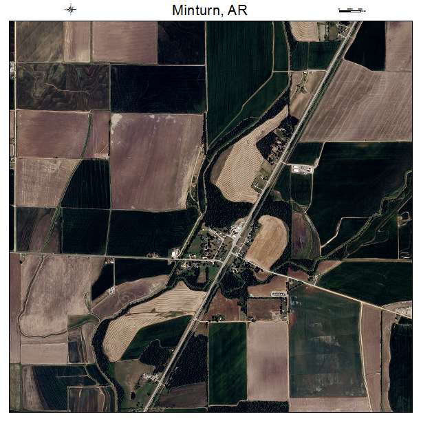 Minturn, AR air photo map