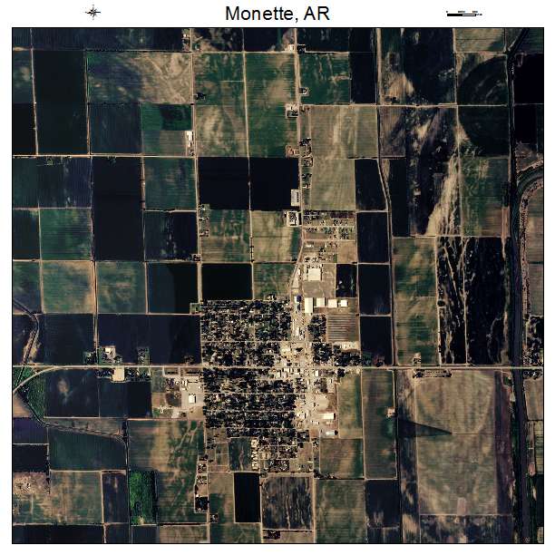 Monette, AR air photo map