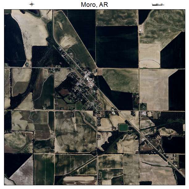 Moro, AR air photo map