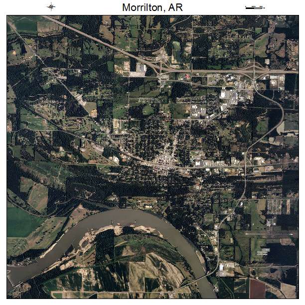 Morrilton, AR air photo map