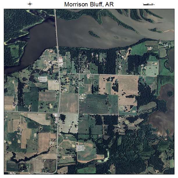 Morrison Bluff, AR air photo map