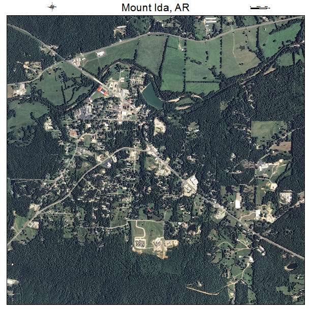 Mount Ida, AR air photo map