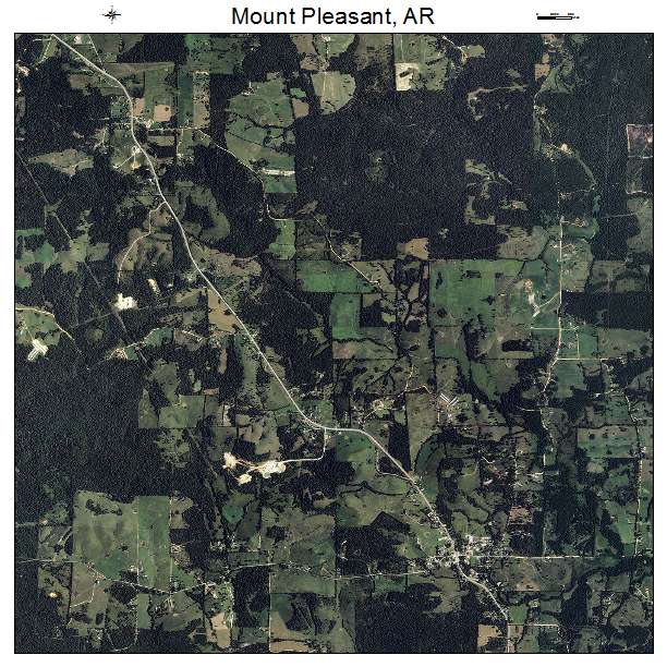 Mount Pleasant, AR air photo map