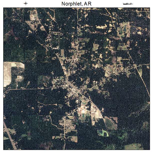 Norphlet, AR air photo map