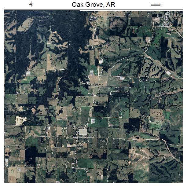 Oak Grove, AR air photo map