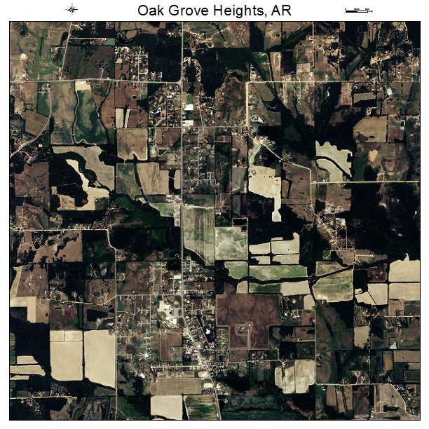 Oak Grove Heights, AR air photo map